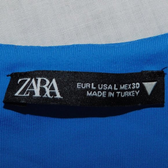 Zara Womens L Blue Halter Body Suit - Picture 3 of 5